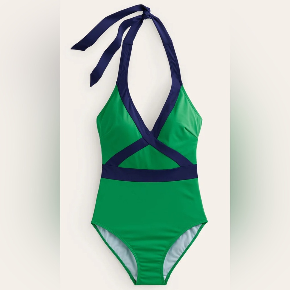 Boden Kefalonia Halterneck Swimsuit